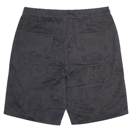 Ripndip Ανδρική βερμούδα Nerm Doodle Twill Shorts
